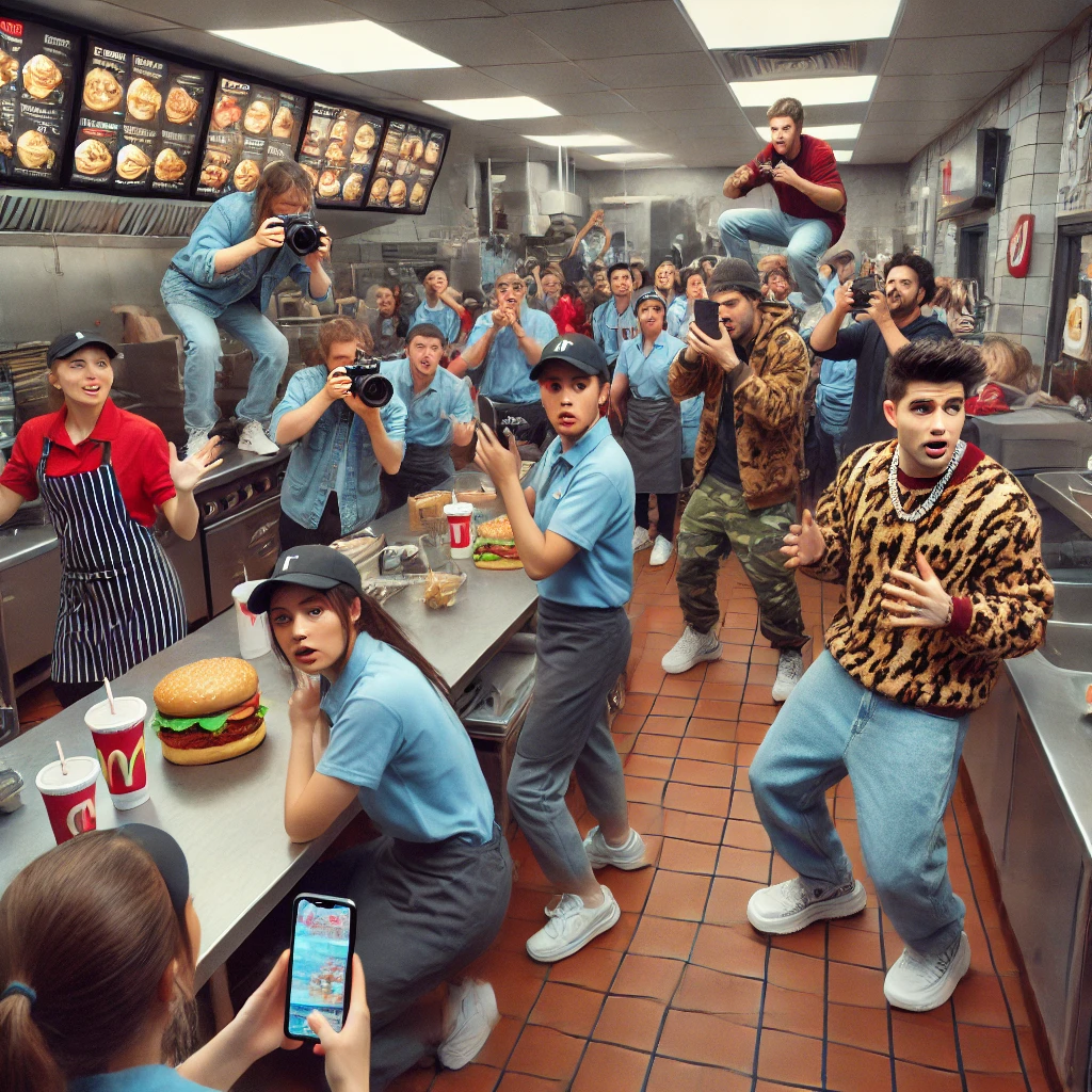 The Tiktok challenge that transforms fast food kitchens into playgrounds